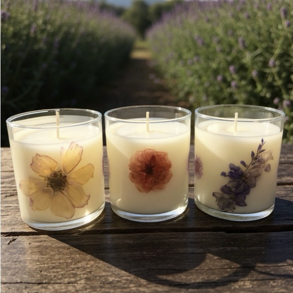 Lavender Sage Scented Candle - Picture 2 of 4